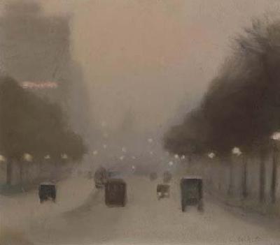 Clarice Beckett Evening, St Kilda Road